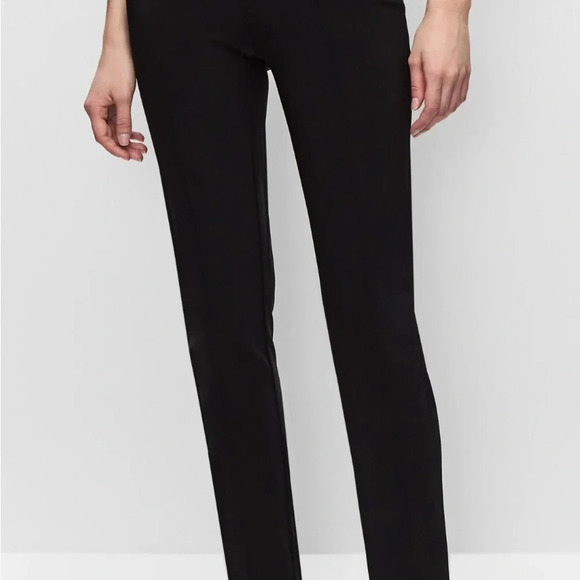 JOSEPH RIBKOFF Sz 16 Elastic Waist Pull On Jersey Knit Tapered Leg Trousers - Picture 7 of 8